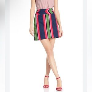 Trina Turk | Free Time Striped Mini Skirt Multicolor Size 10